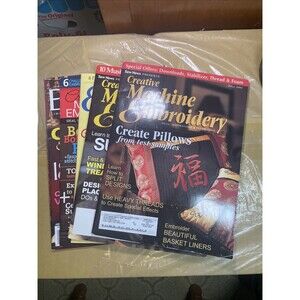 5 Bulk Creative Machine Embroidery Magazine Lot Of 5 Inspirations & Techniques